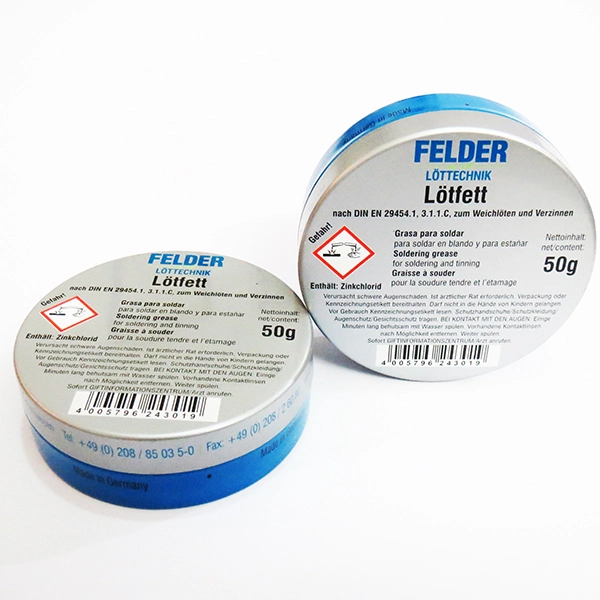 روغن لحیم آلمانی LOTFETT مدل FELDER 50 گرمی بسته بندی اصل
