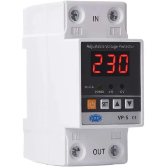 نصب محافظ ولتاژ و جریان تک فاز JBH مدل CVP-S-80A