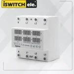 محافظ ولتاژ جریان سه فاز ۶۳ آمپر آی سوئیچ ISVA-3P | با یکسال گارانتی
