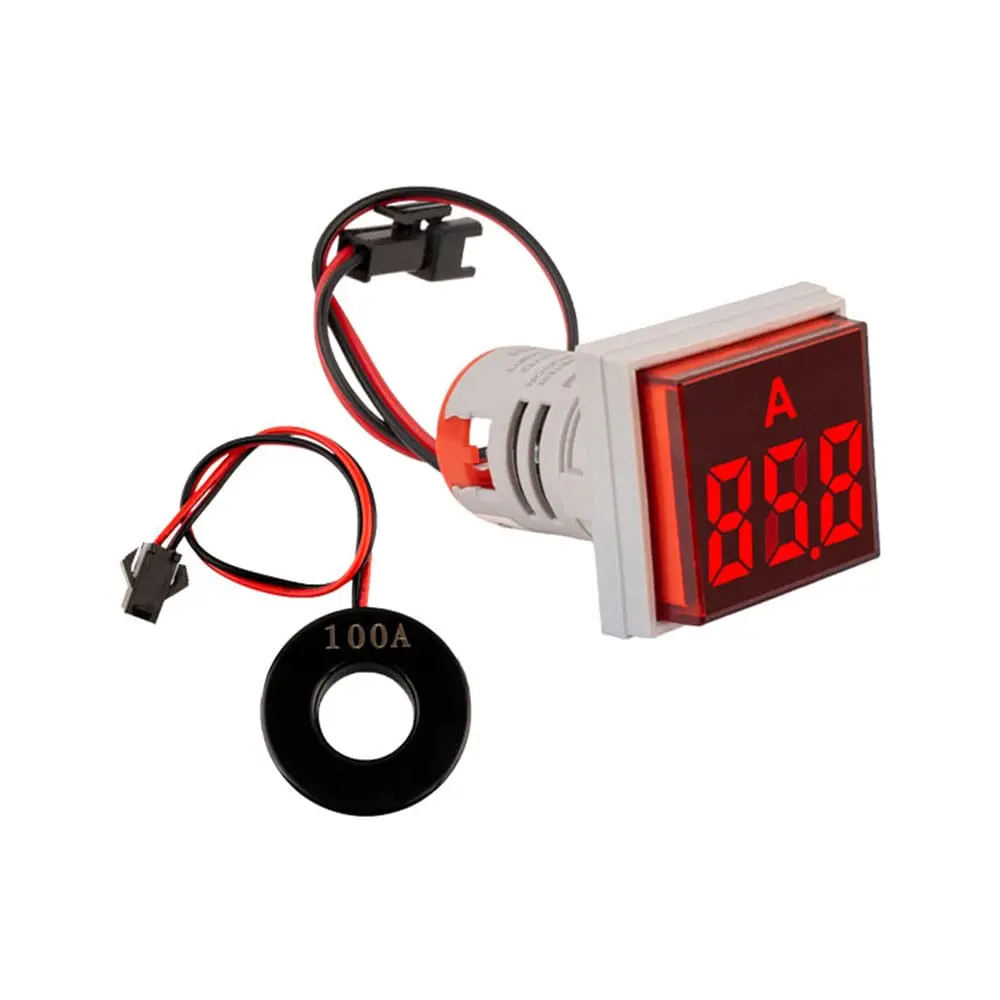 چراغ سیگنال آمپرمتر شیوا امواج مدل AMYT با نمایشگر LED دیجیتال و چراغ هشدار رنگی