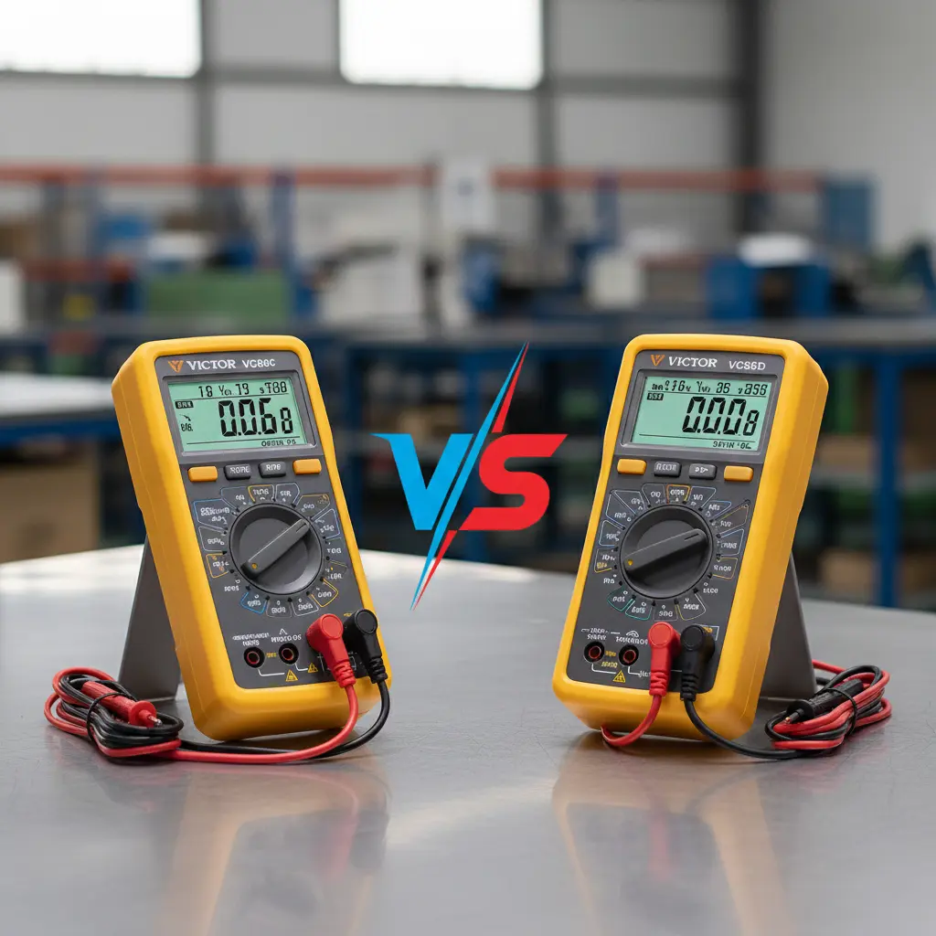 مقایسه کامل مولتی متر ویکتور 86C در برابر 86D و تفاوت‌های کلیدی