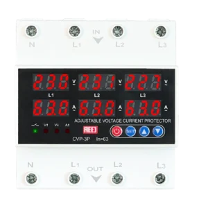 نصب محافظ برق کنتور دیجیتال 100 آمپر AEEJ در تابلو برق ورودی