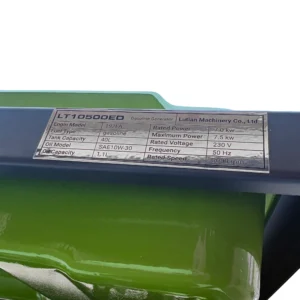 باک سوخت ۲۵ لیتری و چرخ‌های حمل ژنراتور ۷.۵ کیلوواتی لوتیان LT10500ED