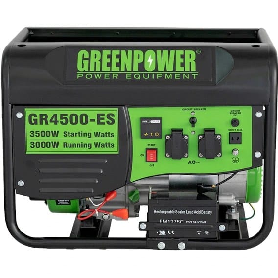 تصویر موتور برق بنزینی گرین پاور مدل GR4500-ES ظرفیت ۳.۵ کیلووات استارتی